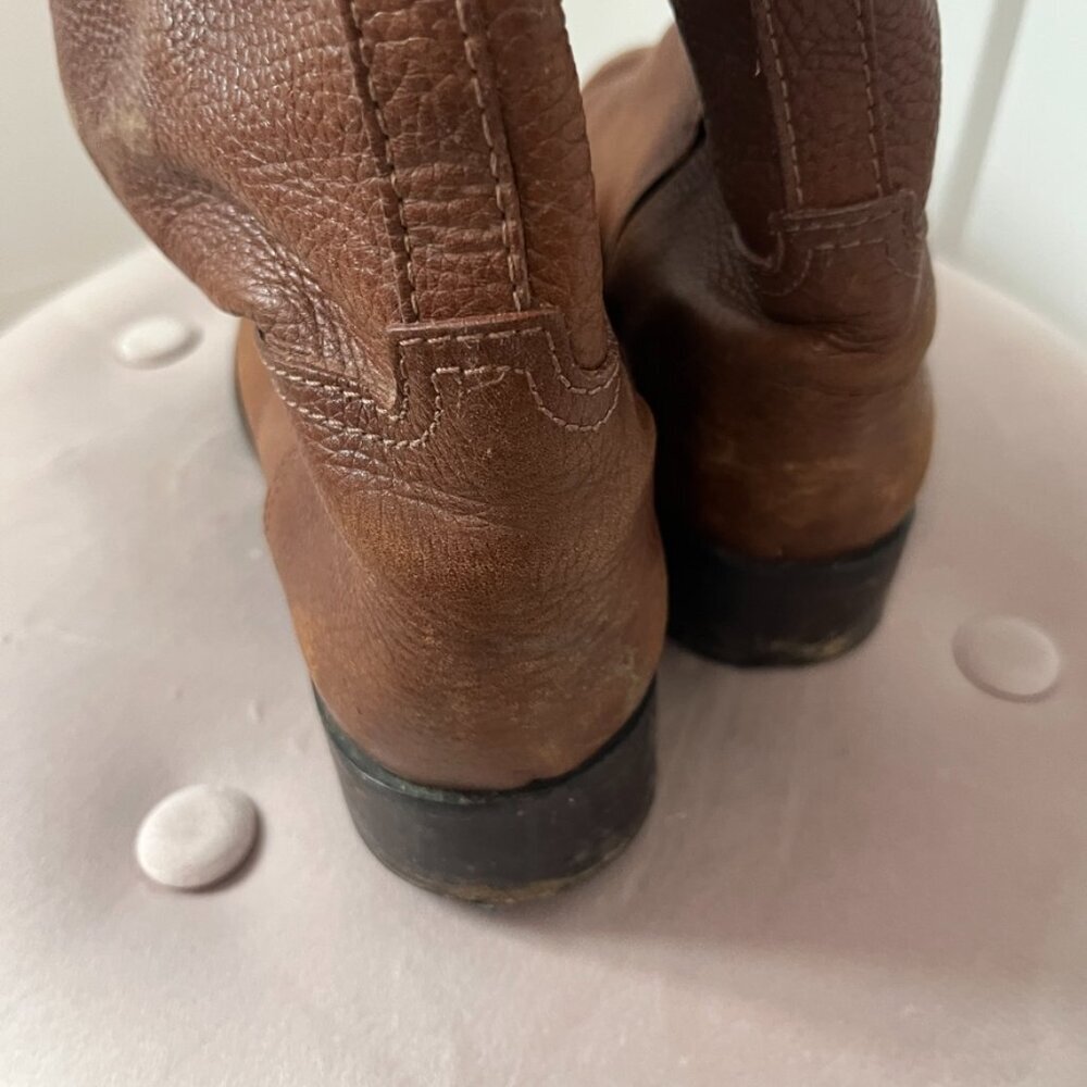 Tory Burch Brown Leather Riding Boots Size 9 - Picture 6 of 9